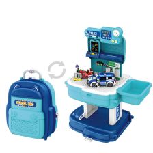 Конструктор в трансформираща се раница Raya Toys Полиция, 204 ч.