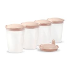 Контейнери за съхранение на кърма Babyono 1028, 200мл., 4 бр.