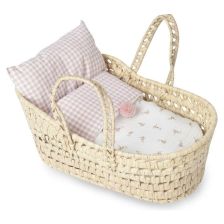 Кошница за кукла бебе Antonio Juan Palma de flores до 33 см + спален комплект, 92319
