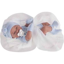 Кукла Бебе Antonio Juan Lui с плетена пелена 42 см, 50063