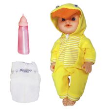 Кукла бебе пишкащо Raya Toys Baby Angel с аксесоари, със звук, 30 см
