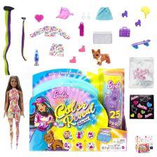 Кукла Mattel Barbie Color Reveal Totally Neon Fashions, с 25 изненади и промяна на цвета