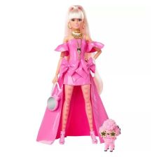 Кукла Mattel Barbie Extra Fancy Pink Plastic с аксесоари и домашен любимец