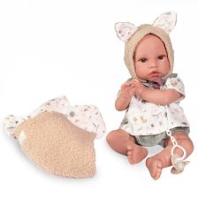 Кукла новородено бебе Antonio Juan Erik, с бебешка чанта, 42 см.