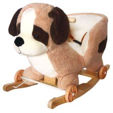 Люлееща се играчка и играчка за бутане 2 в 1 Raya Toys Куче, с музика