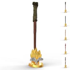 Магическа пръчка Spin Master Harry Potter Wizarding World, с поставка и аксесоар, 30 см