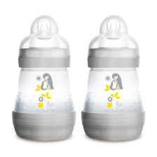 Шише MAM Easy Start Anti Colic 160ml 2бр сиви