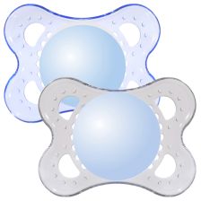 Залъгалка MAM Crystal Blue 0m+ 2 бр.