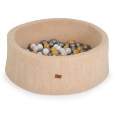 Мек детски басейн Moni Toys Boucle, с 200 топки