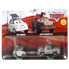 Метална количка Mattel Disney Cars Ken Enginoki и Justin Roadritte, HTX13