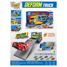 Детски камион автовоз Raya Toys Син с количка