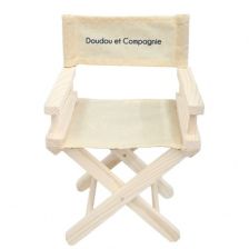 Мини дървен стол за кукли Doudou, кино