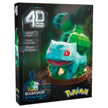 Модел за сглобяване Spin Master 4D Build Pokеmon Bulbasaur, 195 ч.