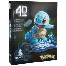 Модел за сглобяване Spin Master 4D Build Pokеmon Squirtle, 180 ч.