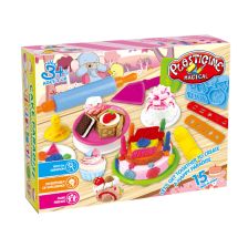 Моделин Raya Toys Торта с формички, 4 цвята