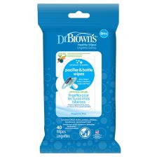 Мокри кърпи Dr.Brown's за залъгалки и бебешки шишета, 40 броя