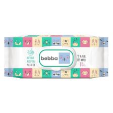 Мокри кърпички с капак Silkline Bebba - Алое вера и пребиотик, 80 броя