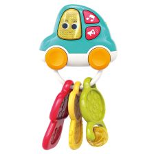 Музикална бебешка играчка Raya Toys Кола с ключове дрънкалка и чесалка