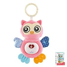 Музикална бебешка играчка за количка, столче и кошара Raya Toys Бухалче с гризалки