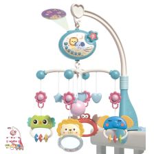 Музикална въртележка за легло и кошара Raya Toys Musical Mobile, с прожектор