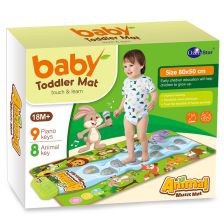 Музикално килимче за игра за бебе Raya Toys Пиано с животни