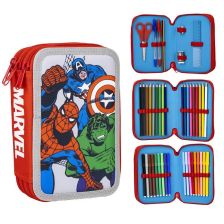 Несесер за училище Cerda Avengers, 3 отделения, пълен 2700000574