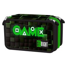 Несесер за училище St. Majewski St. Right Green Game, троен, пълен