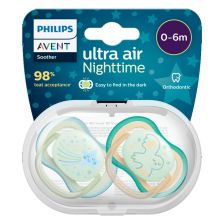 Ортодонтична залъгалка Philips Avent ULTRA AIR NIGHT (0-6)