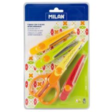 Ножица Milan Zig Zag, с 4 сменяеми остриета