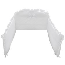 Обиколник за бебешко легло Italbaby MAGNIFIQUE LUX 185 x 40 см, Бял