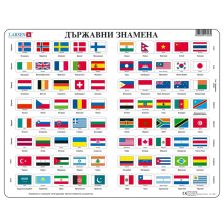 Образователен пъзел Larsen Знамена 80 ч.