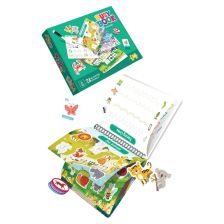 Образователна книжка с активности Raya Toys Busy Book Animals, с 8 маркера