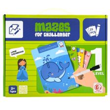 Образователни карти с маркер Raya Toys Learn and Practice Логика ниво 1, 25 броя