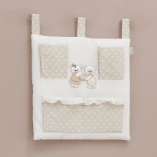 Детски органайзер за играчки за кошара Italbaby DOLCI COCCOLE Dove Grey
