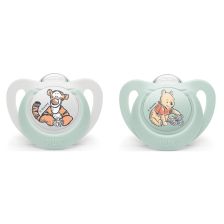 Ортодонтична залъгалка силиконова Nuk Disney Мечо Пух, 6-18 м., 2 бр.