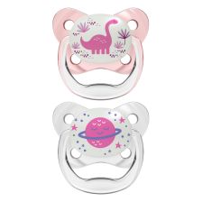 Ортодонтични залъгалки Dr.Brown's PreVent, светещи в тъмното, PV22007-INTLX, 6 м+, 2 бр.