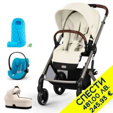 Бебешка количка 3 в 1 Cybex Balios S Lux с чувалче Snogga Eco, Пакет с отстъпка №118