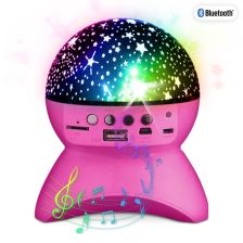 Парти високоговорител със нощни светлинни ефекти Party Fun Lights, розов 86679