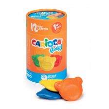 Пастели CARIOCA Baby Teddy, 12 цвята