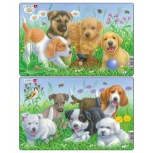 Пъзел Larsen Кученца 2 бр., 9 ч.