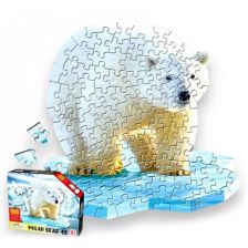 Пъзел Raya Toys  Полярна мечка, 100 ч.