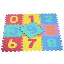 Детско килимче пъзел Raya Toys Цифри, 10 части по 31 х 31 см