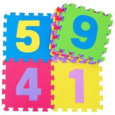Детско килимче пъзел Raya Toys Цифри, 10 части по 29 х 29 см