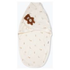 Пелена за повиване Bebetto MY FIRST PLAYMATE ECRU, 57 см., P587