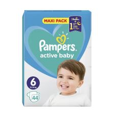 Пелени Pampers Active Baby 6 13-18 кг 44 броя