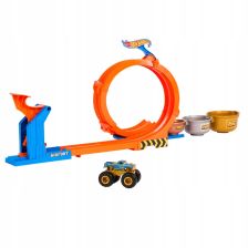 Писта Mattel Hot Wheels Monster Trucks Loop-and-Flip Trophy Challenge, 2 в 1