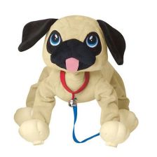 Плюшен любимец Peppy Pets за разходка навън - кученце Мопс