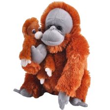 Плюшена играчка Wild Republic Орангутан мама и бебе 23476 38см.