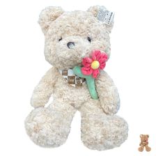 Плюшено мече Raya Toys С цвете, 65 см