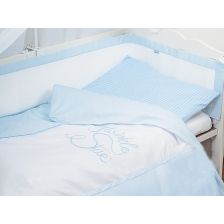 Спален комплект Baby Matex 3 части Twinkle star с обиколник 0281, 24 Син